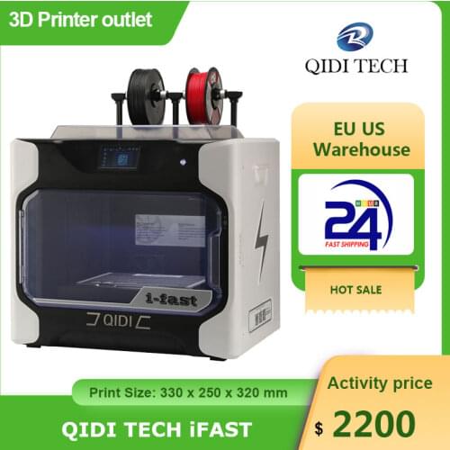 QIDI TECH iFAST 3D Printer Desktop Intelligent Industrial Grade with 5inch Touchscreen WiFi Function Print Size 330x250x320mm