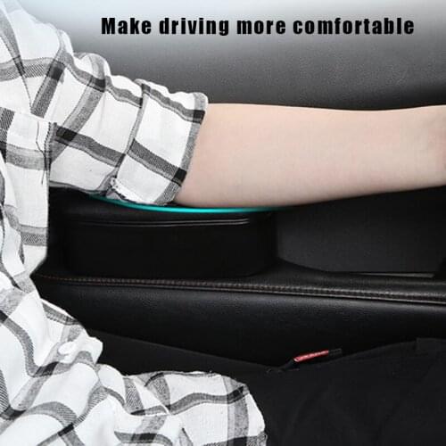 Newly Car Armrest Rest Pads for Left Arm with Retractable Panel Multifunctional Comfortable Elbow Support Cushion