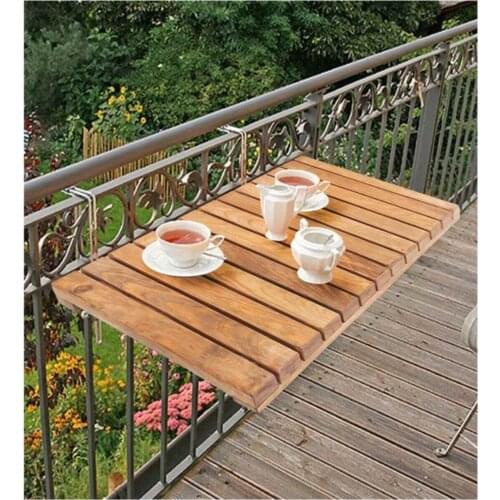 Dining table retro table modern table Wood Folding Balcony Table 5075