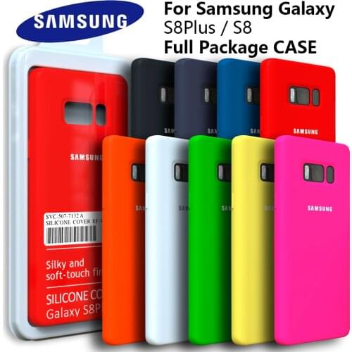 Samsung Galaxy S8 Plus Original Ofiice Style Case Liquid Silicone Cover Silky Solf-touch Finish shell for S8+ S8 Plus Note8 9 20