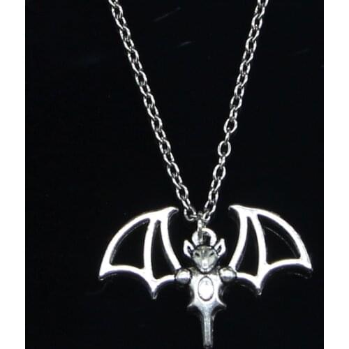New Fashion Necklace 22x32mm bloodsucking bat Pendants Short Long Women Men Colar Gift Jewelry Choker