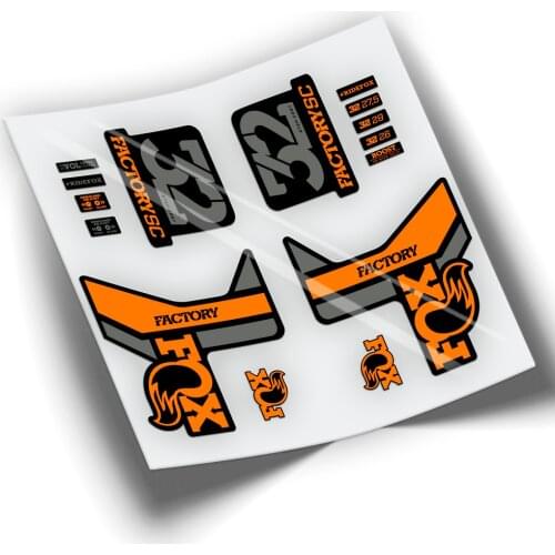 Complete KIT of compatible stickers for FOX 32 STEP CAST SERIES WP243 cycling accessories
