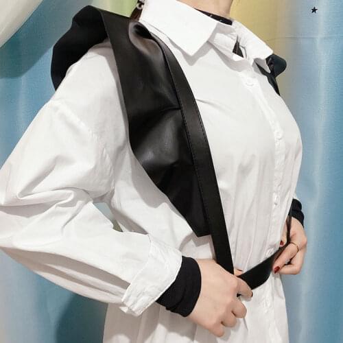 Usexy PU Leather Harness Chest Straps Bustier Garters Belt Body Bondage Underwear Lingerie Harajuku Punk Gothic Accessories Gift