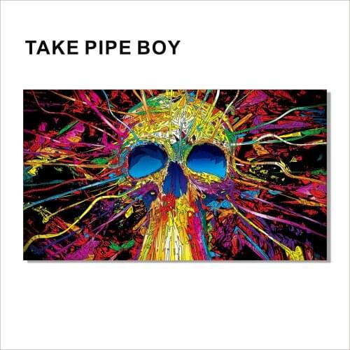 Skeleton Art Silk Poster Gift Home Decor Wall Picture for Living Room Bedroom