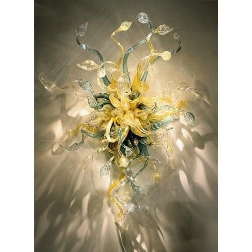 Style Modern Hand Blown Glass Wall Light