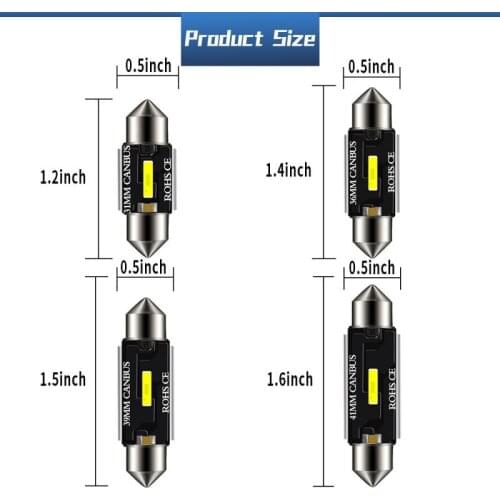 LED Bulbs C5W C10W Bright Car Dome Light Canbus Auto Interior Reading Lamp Signal Lamp Car Light