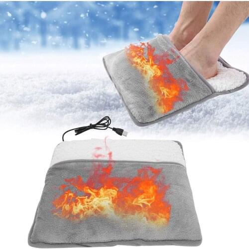 USB Foot Warmer Pad Soft Winter Feet Warmer Foot Heating Pad Heated Foot Warmer Electric Heating Pad for Home Office