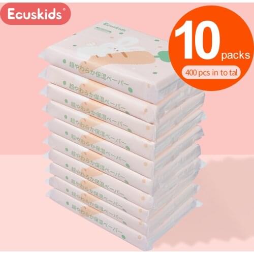 Japan Imported ecuskids bebe Children Baby Special Wet Wipes Disposable Cotton For Baby Soft Napkins Not Face Wipes Baby towel