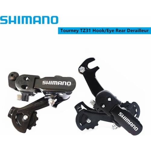 Shimano TOURNEY RD-TZ31-GS TZ31 6 Speed 7 Speed 18 Speed 21 Speed Hook Eye Rear Derailleur For MTB Mountain Bike Folding Bicycle