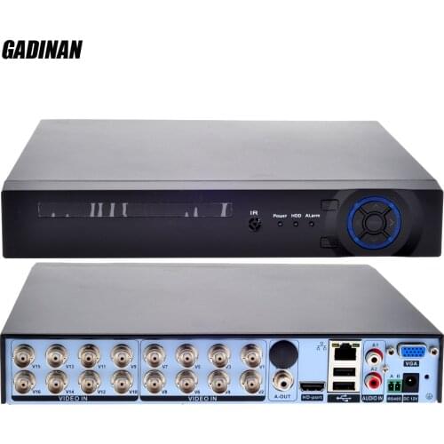 GADINAN 16 Channel AHD 1080N DVR /Network only 8*1080P;16*960P;4*3M;4*5M CCTV Video Recorder DVR NVR HVR 3 In 1 Security System