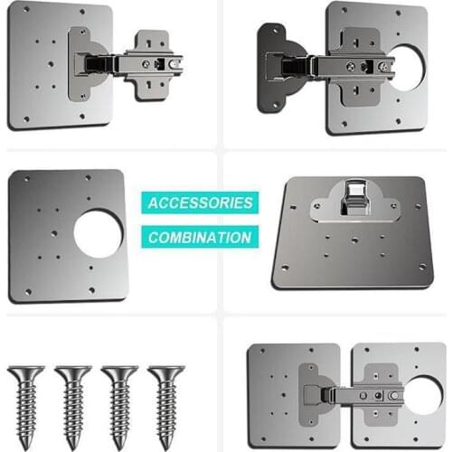 2Pc/set Stainless Steel Hinge Repair Plate For Cabinet Furniture Drawer Window Plate Repair Accessory