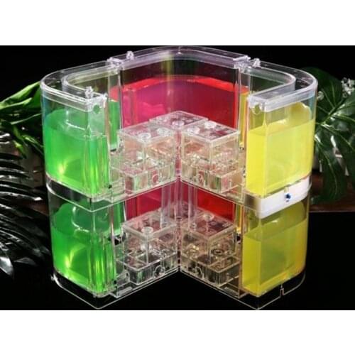 2021 Acrylic Ant Farm Ant House Castle Colorful Insect Terrarium Ant Cage Insect Box Ecological Kid Educational Model Toy