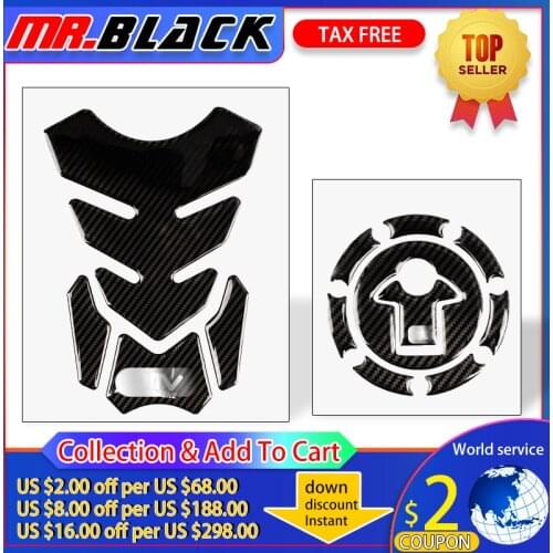 3D carbon fiber fuel tank cap sticker tank pad protector for KTM DUKE 390 200 790 13-14