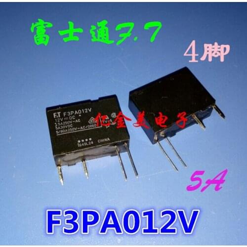 F3PA012V 4-pin relay 12VDC 5A