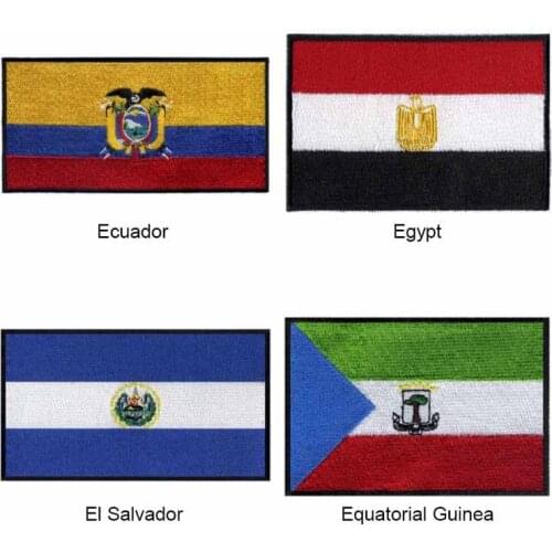 7.62cm wide Egypt,Estonia,Ethiopia,France,embroidery flag patch world flag patch/country/sewing