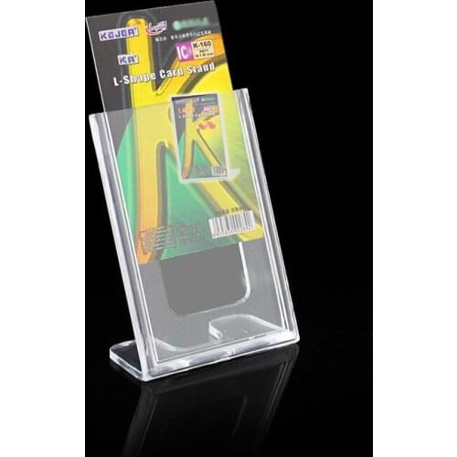 Acrylic Restaurant Lucency Display Frame Stands Rotatable Menu Card Advertising Desk Holder Double Side Restaurant Label Racks