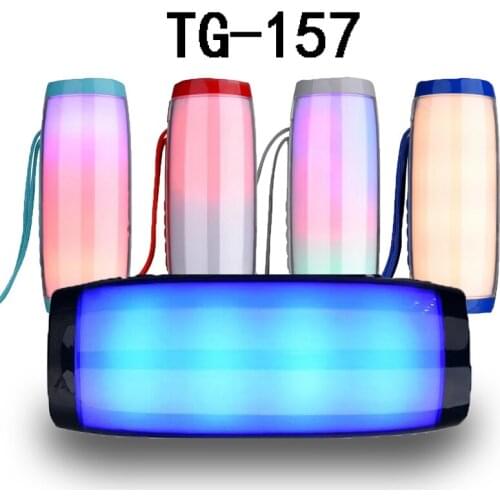 10W LED Speaker Stereo bass Subwoofer column wireless bluetooth speaker portable sound boom box waterproof FM raido USB speaker