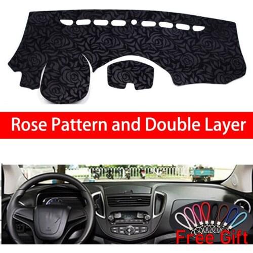 Rose Pattern For Chevrolet Trax 2014 2015 2016 Dashboard Cover Car Stickers Car Decoration Car Accessories Interior Car Decals
