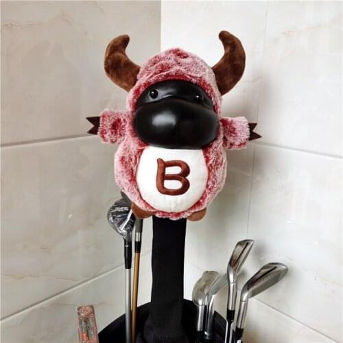 CARTOON BULL golf driver headcover Animal golf club 460cc wood cover CUTE GIFT