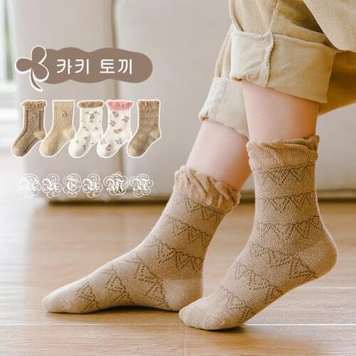 Childrens Hosiery Autumn/winter Baby Socks Lace Cylinder Children Floral Bunny Girls Socks Princess Chaussettes fill
