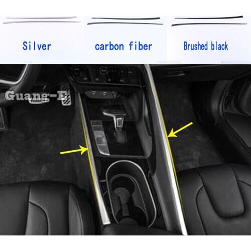 For Hyundai Elantra Avante 2021 2022 Car Sticker Cover Exterior Outter Gear Shift Box Panel Holder Frame Parts Trim Hoods 2pcs