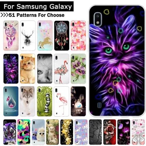 For Samsung Galaxy A10 A20 A30 A40 A50 A70 Phone Cover Animal Cartoon Soft Silicone TPU Cases Back Phone Covers Coque Fundas