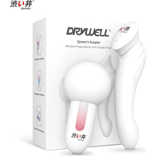 DRY WELL 2pcs Vibrators for Women Clitoris Powerful Magic Wand Vibrator Female Sex Toys for Couples G Spot Nipple Stimulation