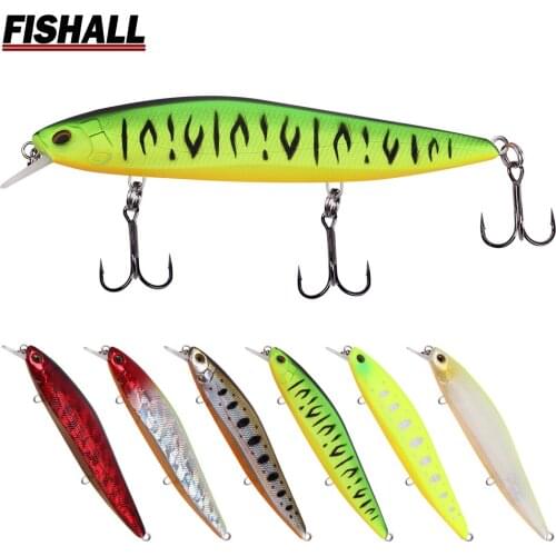 Fishall Super Jerkbait 105SP Widden Hard Bait 105mm 12g Suspending Minnow Artificial Lure for Depth Living Fish FM38-105