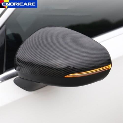 Car Rearview Mirror Cover Trim Decoration Frame For Mercedes Benz A Class A180 200 CLA C118 2019-2021 Exterior Accessories