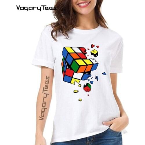Summer Women T-Shirts The Big Bang Theory Printed Stylish Design Exploding Cube T Shirts Unisex Tops Tees Tumblr Femme Clothes