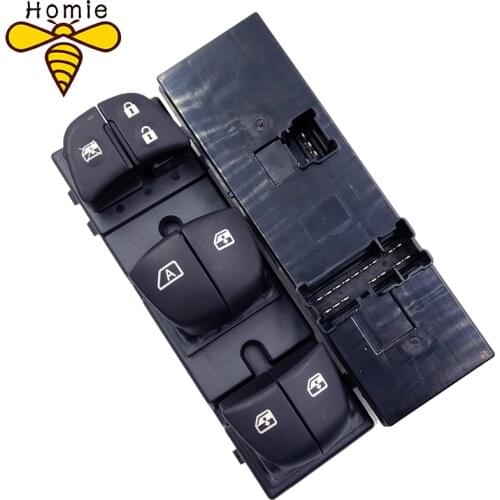 Homie High Quality Main Power Window Switch For Nissan Qashqai J11/Altima/Sylphy/Tiida/X-Trail Auto Window Control Switch