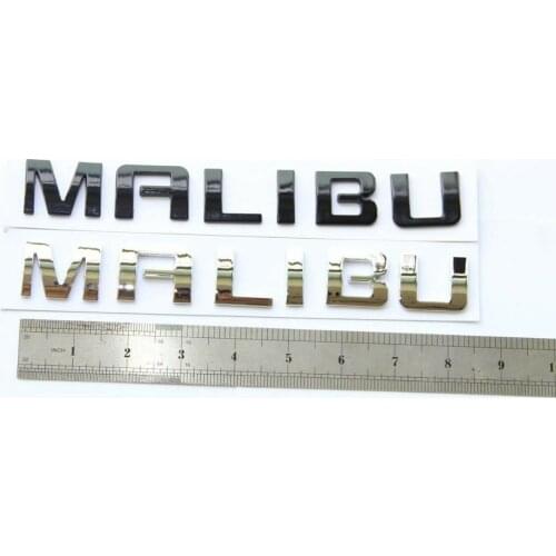 Chrome MALIBU Nameplate Alloy Letter Emblem Badge 07-15