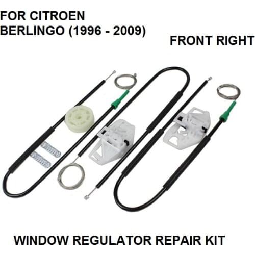 FOR CITROEN BERLINGO ELECTRIC WINDOW REGULATOR REPAIR KIT FRONT-RIGHT 96-09