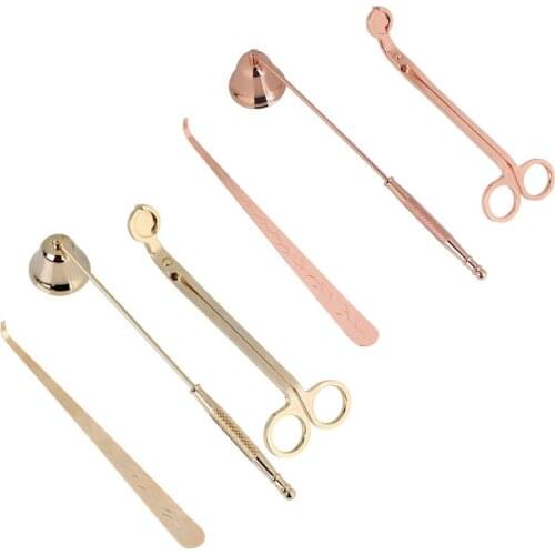 Candle Snuffer Candle Accessory Set, Best Gift with Wick Trimmer, Wick Dipper and Bell Snuffer
