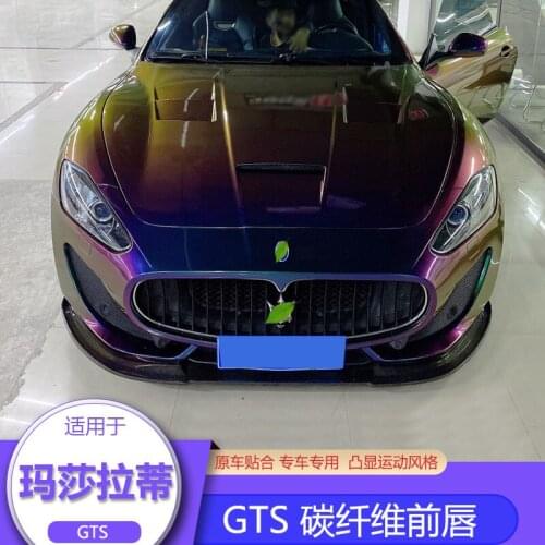 Lively2021 Fit For Refitting Carbon Fiber Wrap Angle Maserati Gts Spoiler Lip Front Shovel