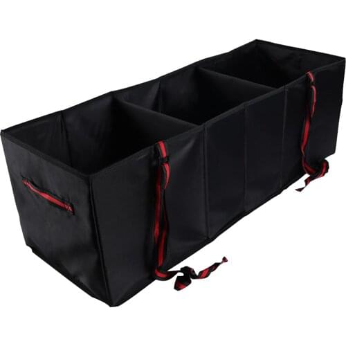 Multipurpose Car SUV Trunk Organizer with Straps,Durable Collapsible Cargo Storage,Waterproof Bottom (Heat-Preservation)