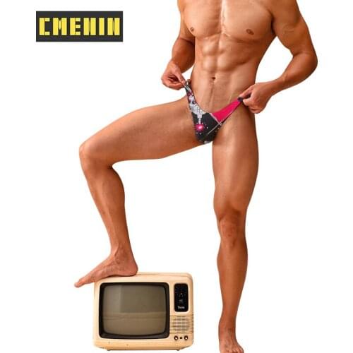 CMENIN Hot Sale Nylon Gay Sexy Mens Briefs Men Underpants Low Waist Slip Man Underwear Jockstrap Briefs Men Pour Homme AD7302
