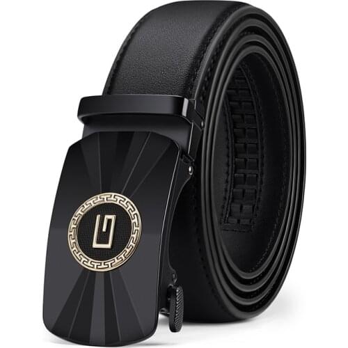 WILLIAMPOLO 2021 new style Genuine leather Men Belt Fashion alloy high quality luxury cowhide casual business Automatic Buckle