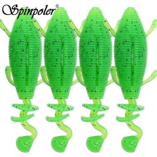 Spinpoler TPR lure shad soft Bait 90mm/11g topwater floating freshwater/saltwater fake artificial bait for Bass Pike 3pcs/lot