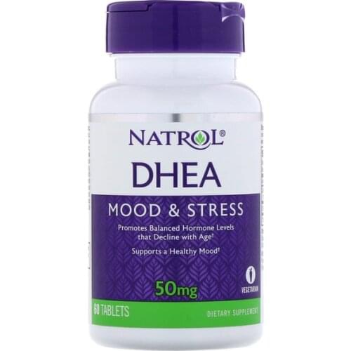 Natrol DHEA Mood & Stress 50 mg 60 Tablets FREE SHIPPING