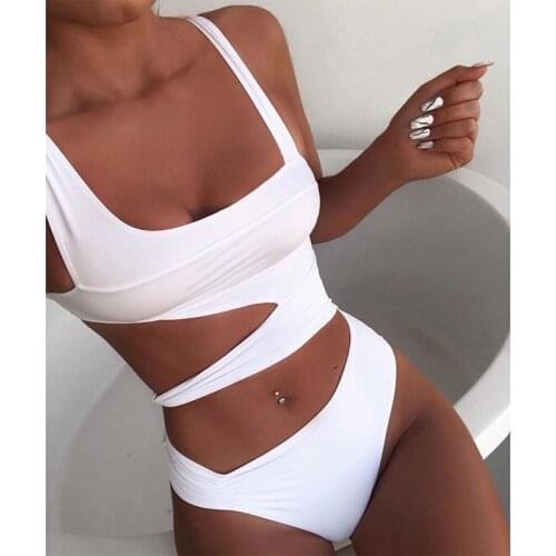 Белые слитные купальники Sfit China At AliExpress