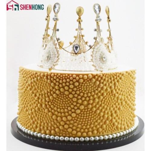 SHENHONG New Style Pearl Border Decorating Fondant Cake Mold Wedding Pastry Paste Sugar Craft Chocolate Mould Baking Tools