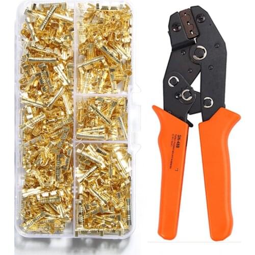 SN-48B U shaped terminal inserts connector small teeth universal spring plug wire crimping hand tool quick connection crimped