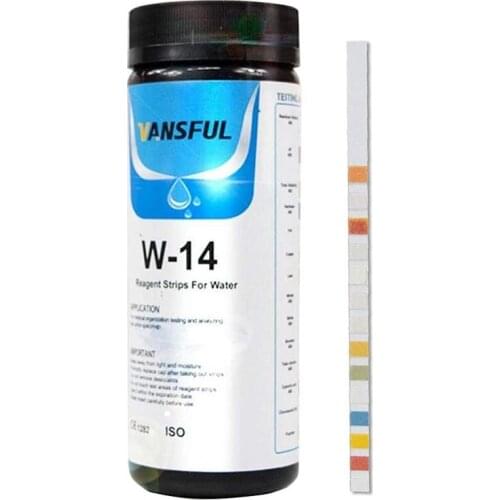 Test Strip for Drinking Water,14 in 1 Water Quality Test Strips,Chemistry Test Strips,PH Test Strips for Pool Water, Etc