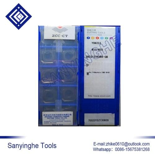Free shipping high quality sanyinghe cnc blade lathe tool 10pcs/lots YBM253 SNEG1506ANR-GM cnc carbide milling insert