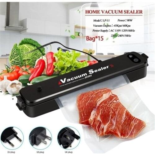 GENNISSY Vacuum Sealer Machine Automatic Vacuum Sealer Portable Compact Vacuum Sealing System Include 15pcs Bags