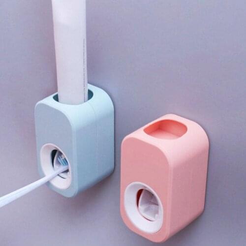 Toothpaste Squeezer for bathroom Toothbrush Holder Set Toothpaste Dispenser Wall Mount Stand Bathroom Accessories 2020