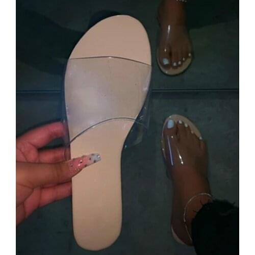 2020 Star Print Graffiti Women Slides Clear Strap On-slip Beige Slippers New Summer Flower Print Beach Flip Flop Outdoor