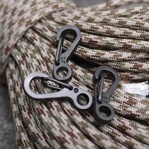 1Pc/2Pcs/5Pcs/10Pcs/Lot Keychain Spring Clasps Climbing Carabiners Camping Bottle Hooks Paracord Tactical Survival Gears QW