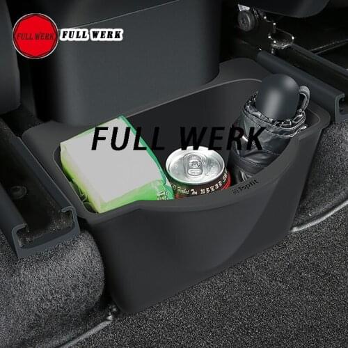 1 Piece Silicone Car Under Seat Rear Storage Box Organizer Holder for Tesla Model Y Interior Stowing Tidying Accessories